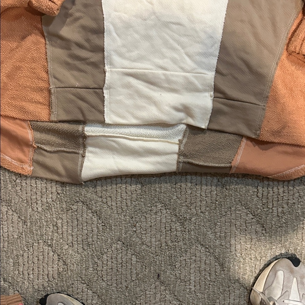 Bucket List Colorblock Women's Top - Brown and Cream - Picture 4 of 7